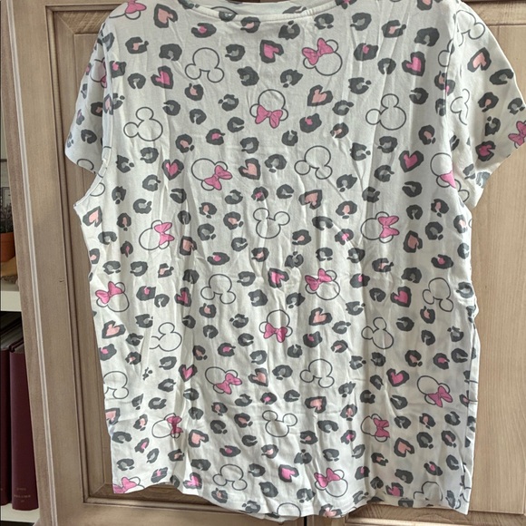 Disney Pink and Gray women’s Minnie Mouse Pajama Set sz L - Picture 7 of 8
